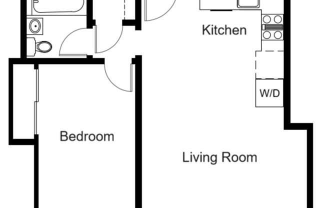 1 bed, 1 bath, 526 sqft, $2,175, Unit 304