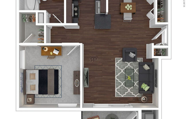 1 bed, 1 bath, 716 sqft, $1,155