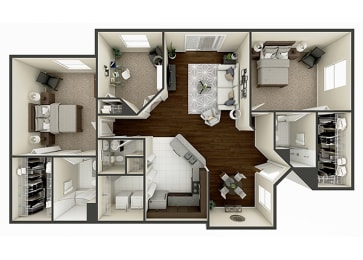 2 beds, 2.5 baths, 1,365 sqft, $3,014