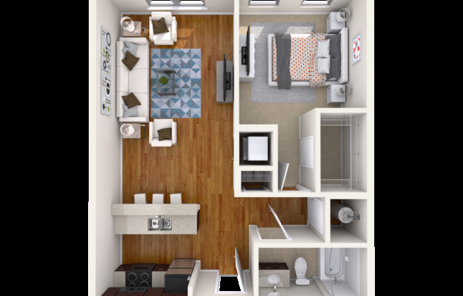 1 bed, 1 bath, 741 sqft, $1,698