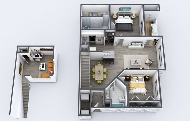 2 beds, 2 baths, 1,216 sqft, $1,499