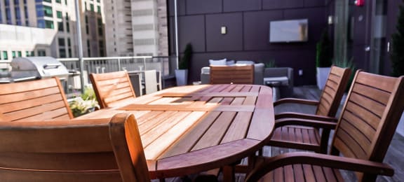 The L rooftop terrace