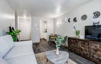 Forest Manor Apartments Model Living Room