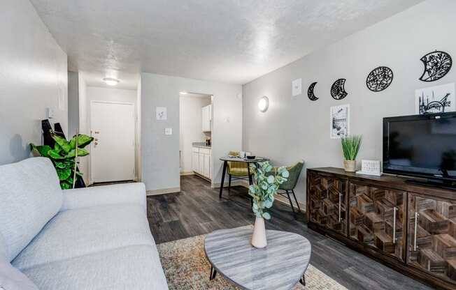 Forest Manor Apartments Model Living Room