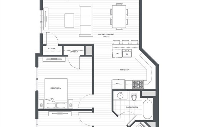 2 beds, 1 bath, 936 sqft, $3,200, Unit 108