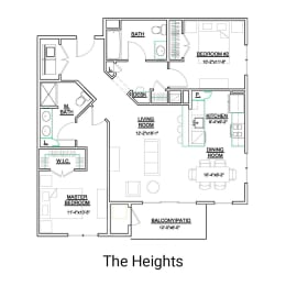2 beds, 2 baths, 1,135 sqft, $2,275