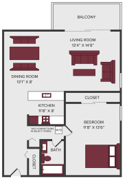 1 bed, 1 bath, 790 sqft, $1,070