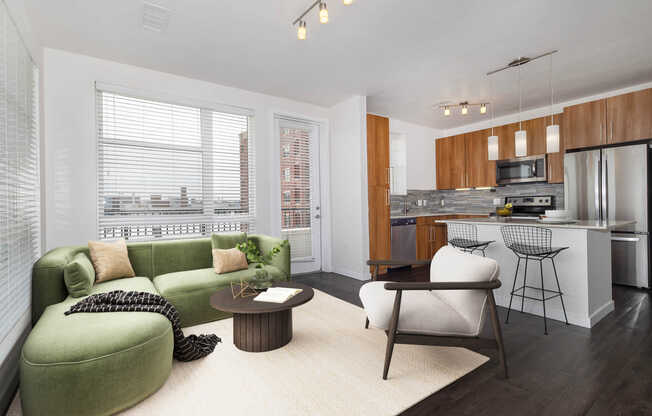 Living Room with Hard Surface Flooring