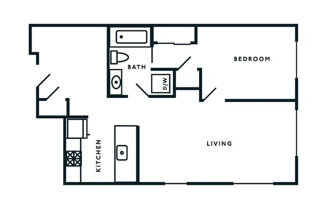 1 bed, 1 bath, 510 sqft, $2,995, Unit 805
