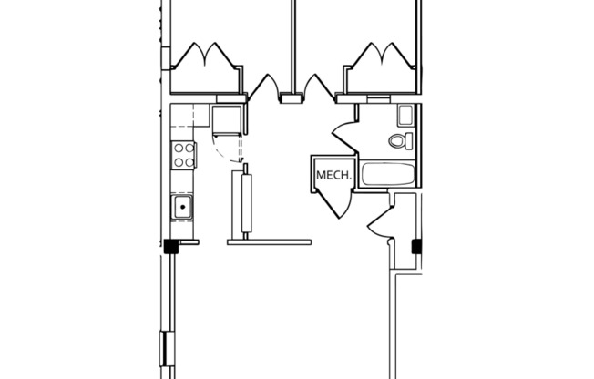 2 beds, 1 bath, 846 sqft, $1,925