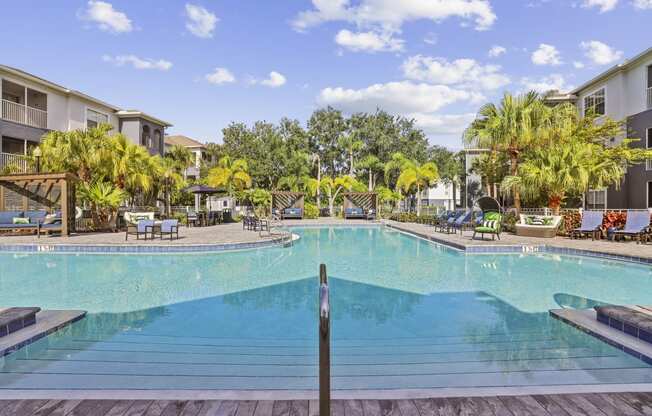 a swimming pool at the resort on a sunny day