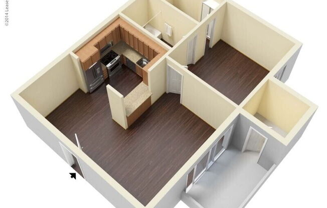 1 bed, 1 bath, 606 sqft, $850