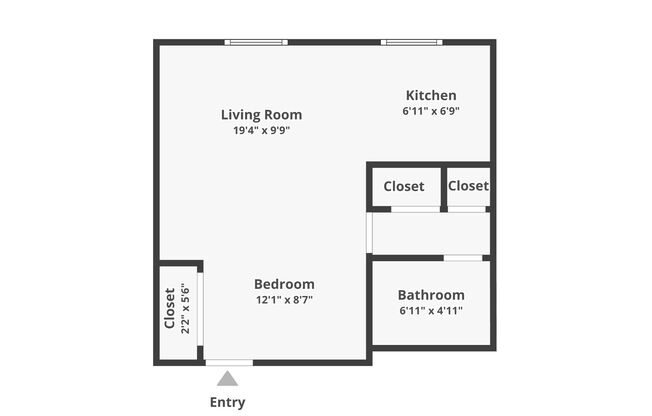 1 bed, 1 bath, 600 sqft, $1,750, Unit 521-501