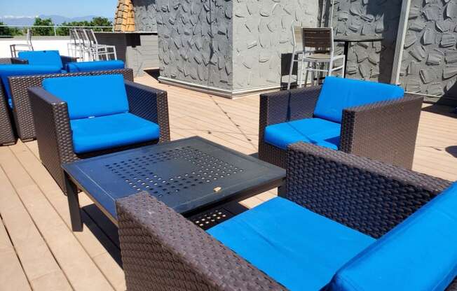 Relax and mingle while enjoying fresh air on the rooftop deck