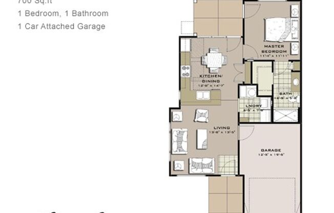 1 bed, 1 bath, 700 sqft, $1,295, Unit 24-6