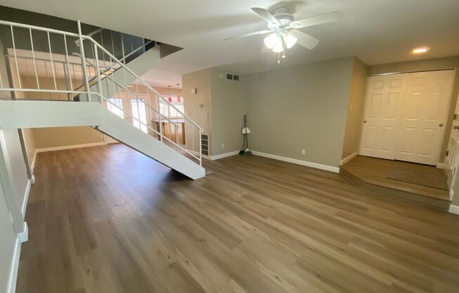 Inviting 3-Bed, 2.5-Bath Townhome: Newly Upgraded with Luxury Vinyl Plank Flooring, Stainless Steel Appliances, Ample Storage, and Access to Community Pool