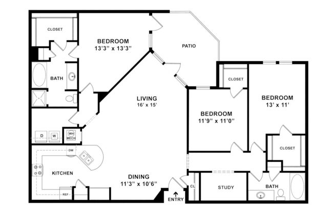 3 beds, 2 baths, 1,570 sqft, $2,360