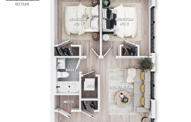 2 beds, 1 bath, 910 sqft, $2,200, Unit 303