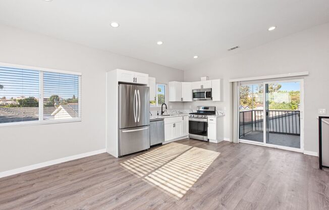 Private balcony + private patio!