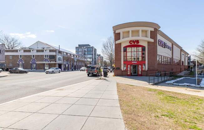 A CVS store is located near The Paramount Apartments.