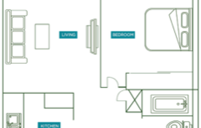 1 bed, 1 bath, 800 sqft, $1,200, Unit 9B