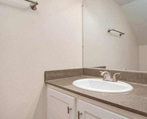 Bathroom Inbuilt Wash Basin at Wilbur Oaks Apartments, Thousand Oaks, 91360