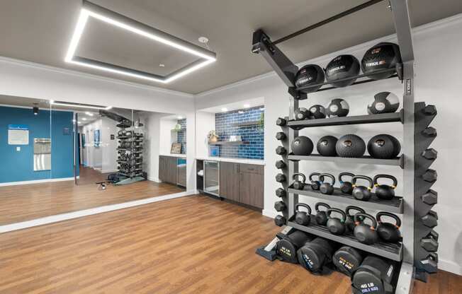 Fitness Center with Modern Equipment at Garden Park, OR