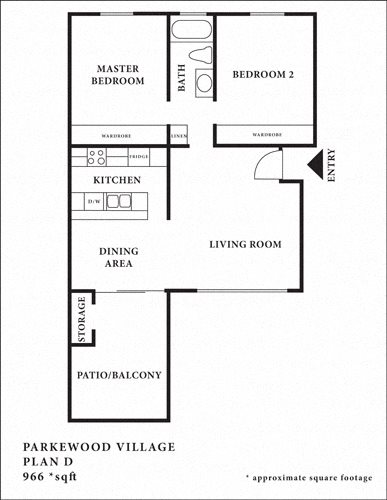 2 beds, 1 bath, 966 sqft, $2,710