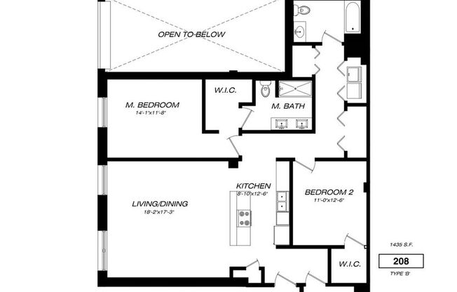 2 beds, 2 baths, $2,795, Unit 208