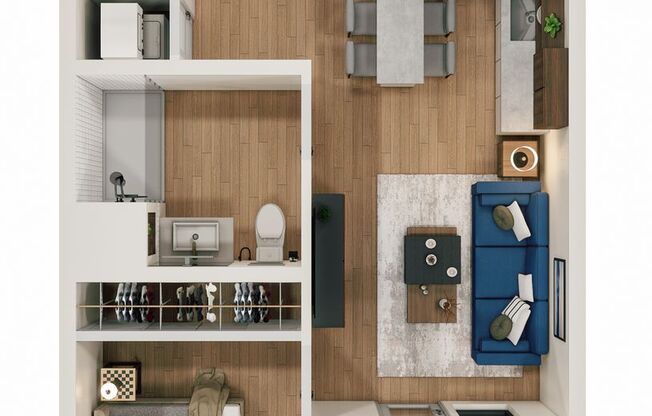 1 bed, 1 bath, $2,970, Unit 806