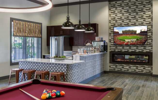 Billiards at Integra 360 Apartments in Winter Springs, FL