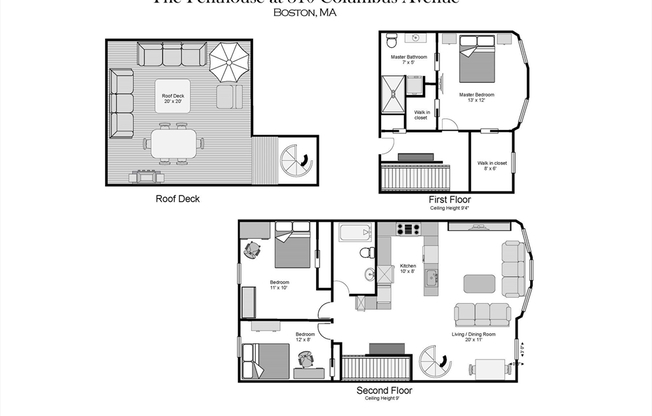 3 beds, 2 baths, 1,229 sqft, $6,500, Unit 4