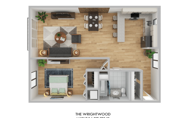1 bed, 1 bath, 775 sqft, $2,852