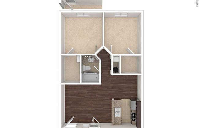 2 beds, 1 bath, 759 sqft, $1,229