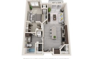 1 bed, 1 bath, $1,515, Unit APT. D213