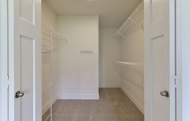 Massive Walk-In Closet with Shelving at Dodson Pointe Apartment Homes, Rogers, AR, 72758