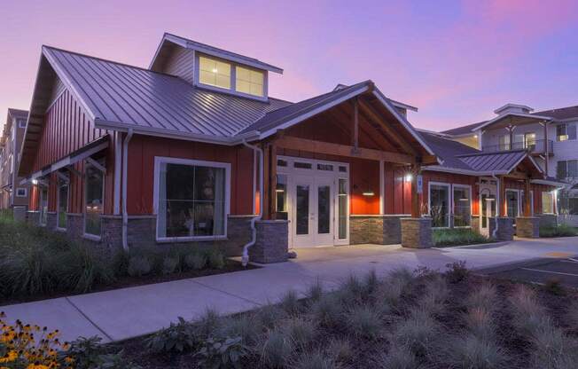 Clubhouse-Exterior View at Hearth Apartment Homes, Vancouver, Washington