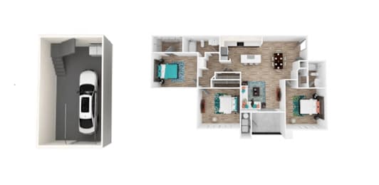 3 beds, 2 baths, 1,340 sqft, $1,919