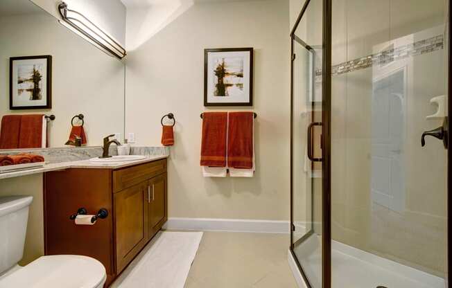 La Bella Vita Bathroom Shower Apartments in Colorado Springs, CO