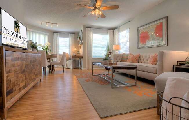 Many windows offers natural light in every apartment home.