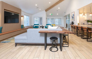 Leasing Office with Fireplace Bella Vista at Hilltop Apartments for rent in Richmond CA 94806