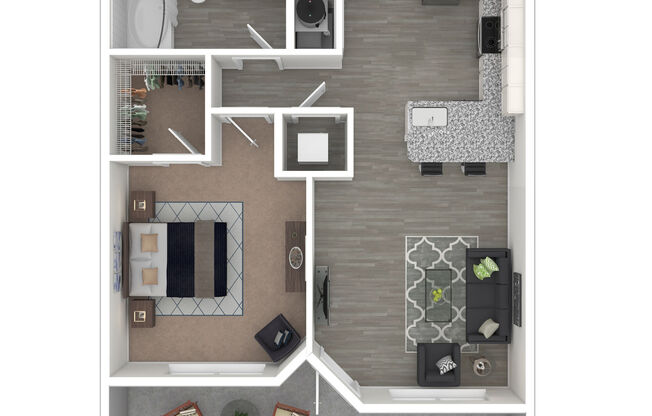 1 bed, 1 bath, 622 sqft, $1,483