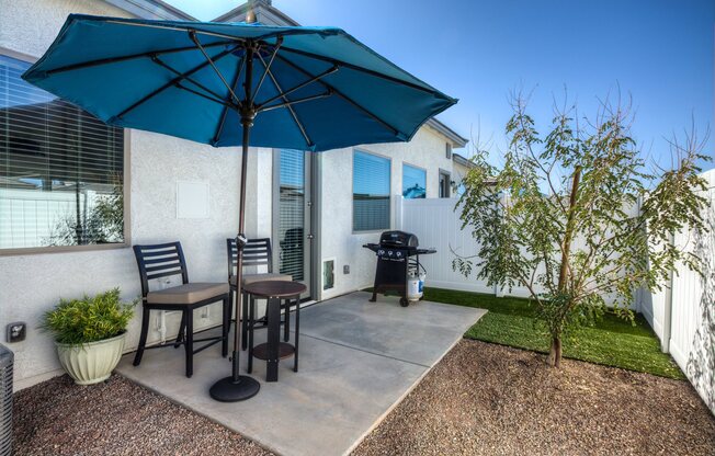 Private Patios at Christopher Todd Communities