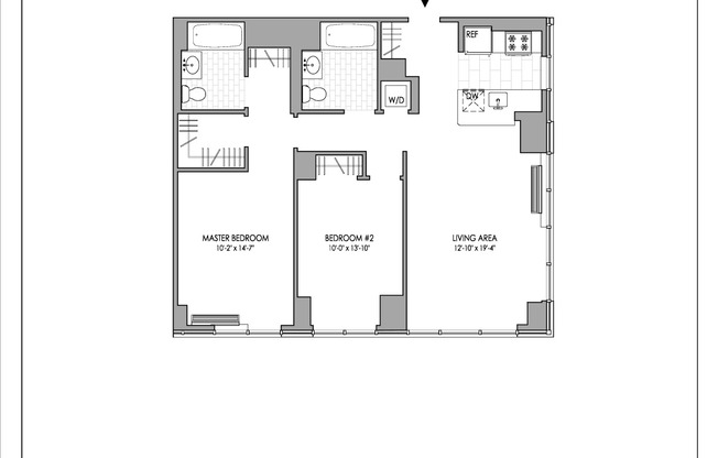 2 beds, 2 baths, $5,931, Unit 1033