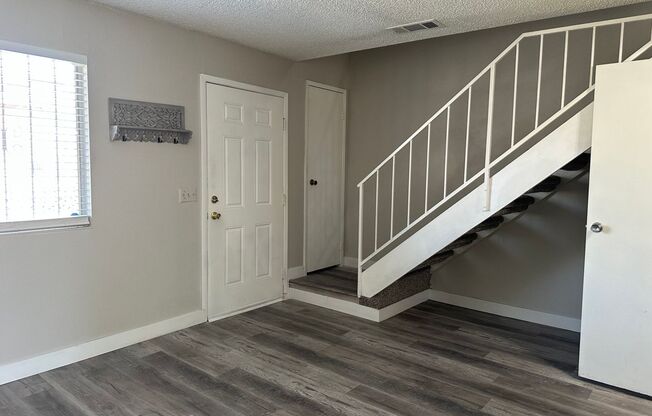 Three bedroom townhome with 2 car garage and courtyard