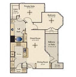 2 beds, 1 bath, 1,002 sqft, $1,350