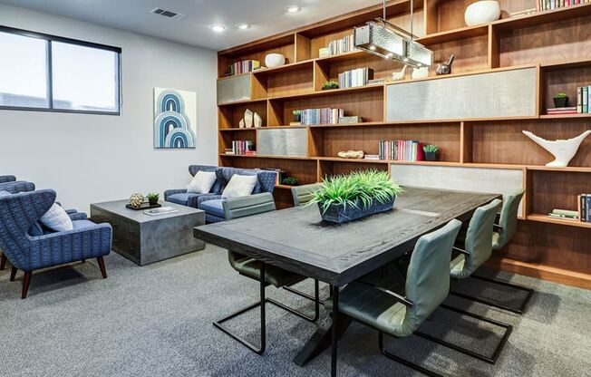 Dining table chair at Icon Apartment Homes at Ferguson Farm, Montana, 59718