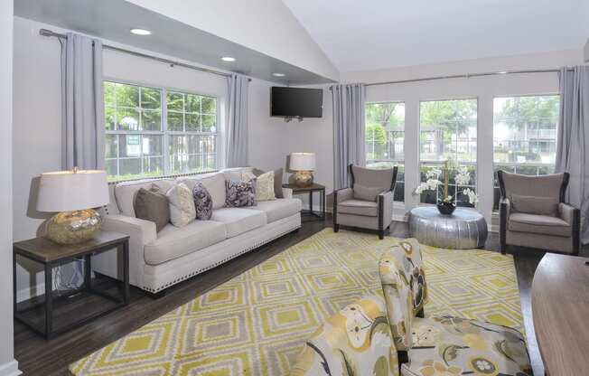 Living space at Harvard Place Apartment Homes by ICER, Lithonia, GA, 30058