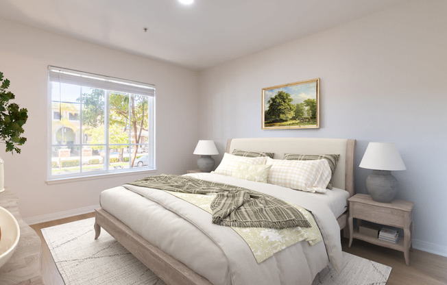 Bedroom with Hard Surface Flooring