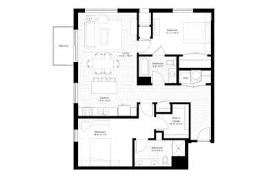 2 beds, 2 baths, 1,239 sqft, $2,351
